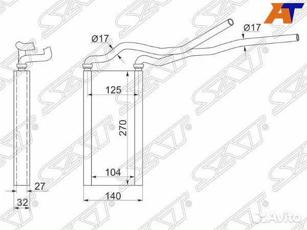Радиатор отопителя салона toyota mark II