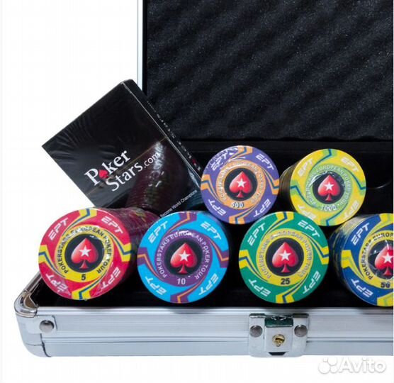 Набор для покера Ept 500 с керамическими фишками