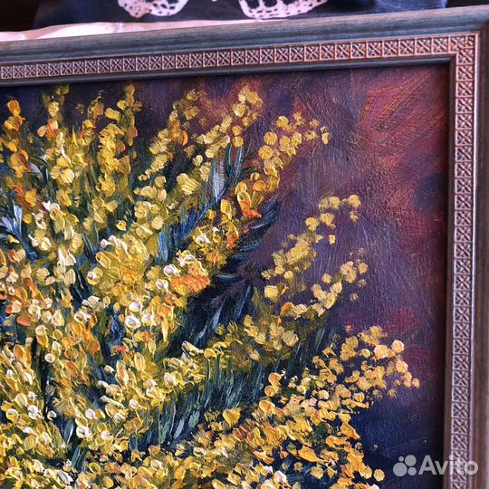 Картина маслом на картоне 28х36