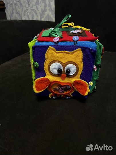 Бизикуб мягкий из фетра