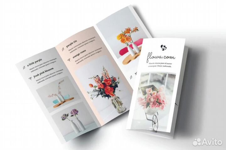 Визитки, листовки, календари