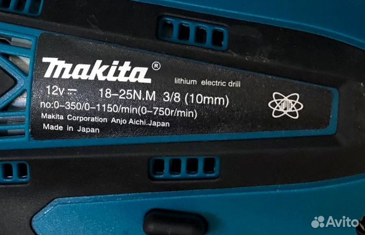 Аккумуляторная дрель шуруповерт makita 12V