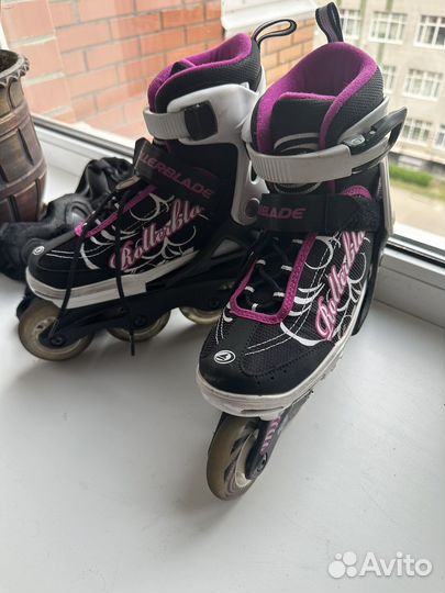 Роликовые коньки rollerblade раздвижные