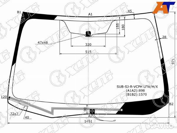 Стекло лобовое subaru forester