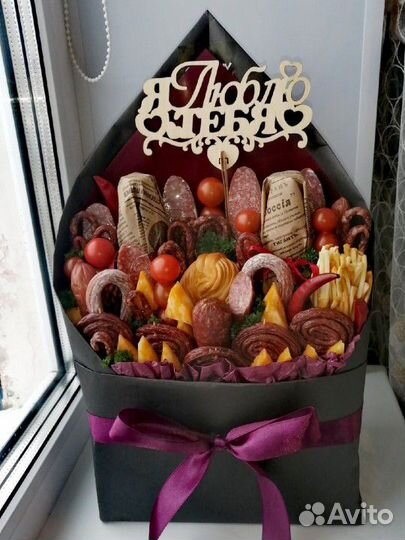 Мужской съедобный букет