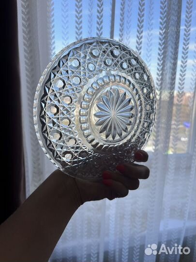 Тарелки хрусталь 2 шт