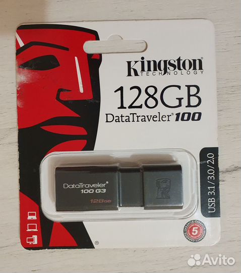 Usb флешка Kingston DataTraveler 100 G3 128gb