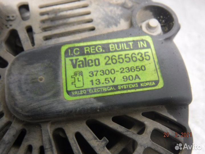 Генератор Kia Sportage 2 G4GC 2009