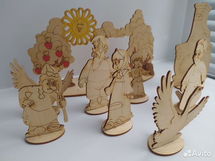 Детский деревянный кукольный театр