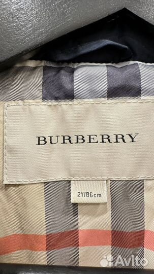 Burberry детское пальто