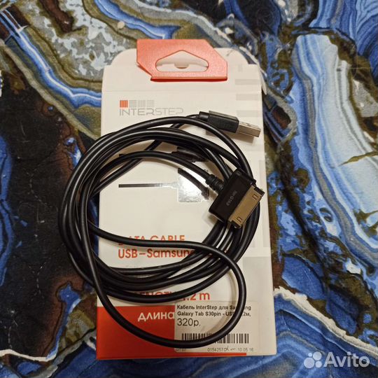 Кабель USB - s30 pin, для samsung Galaxy Tab /note