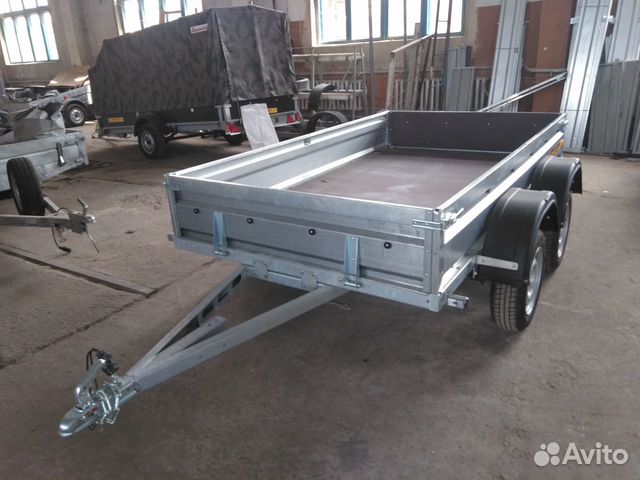 Прицеп двухосный кмз-7194 F5 2,7х1,5 метра