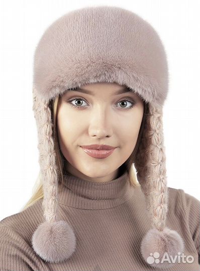 Шапка норковая женская