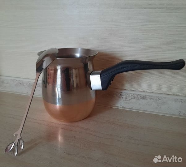 Турка 300мл. для кофе медная