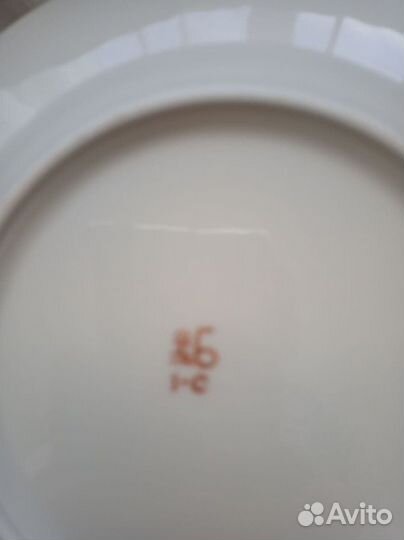 Тарелки десертные 6 шт фарфор Барановка винтаж
