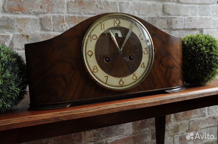 Часы настольные каминные, винтаж, Германия