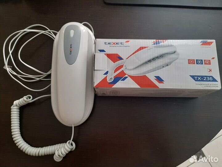 Телефонный аппарат проводной новый