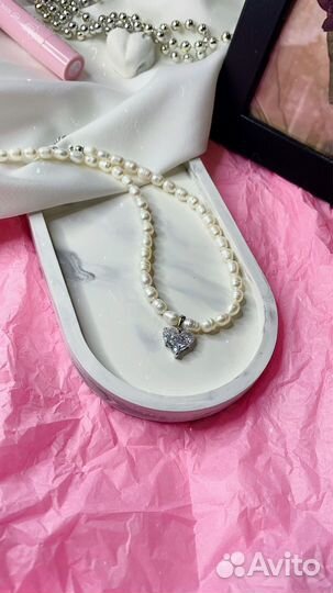 Колье, чокер ожерелье из натуральных камней