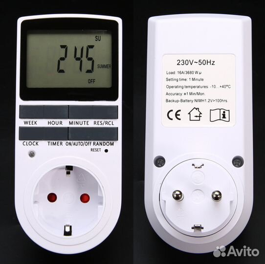 Электронный таймер - розетка