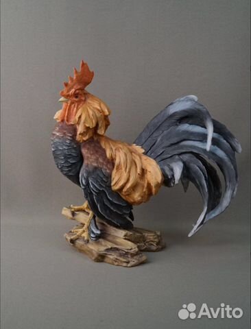 Большая интерьерная фарфоровая фигура Петух Кайзер