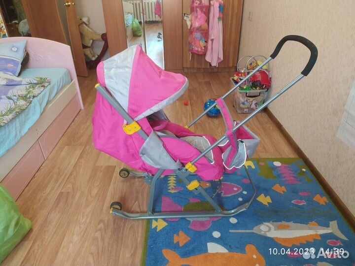 Детские санки коляска Ника