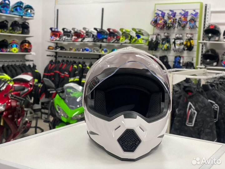 Шлем Мотард детский White