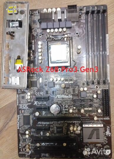 Материнка ASRock Z68 Pro3 Gen3 (LGA775/1155)