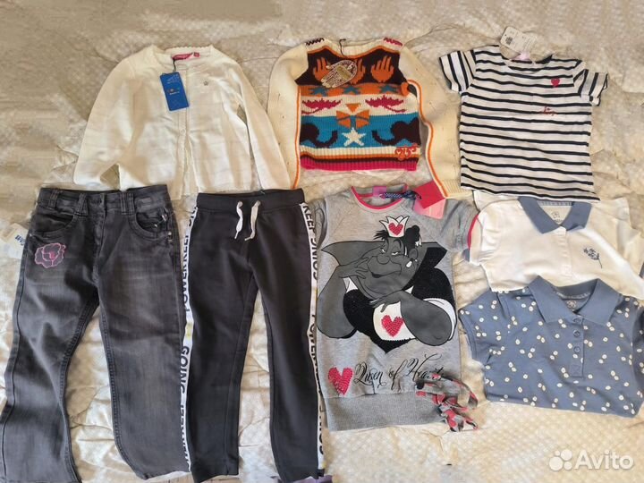 Одежда на девочку 104-110 новая, пакет
