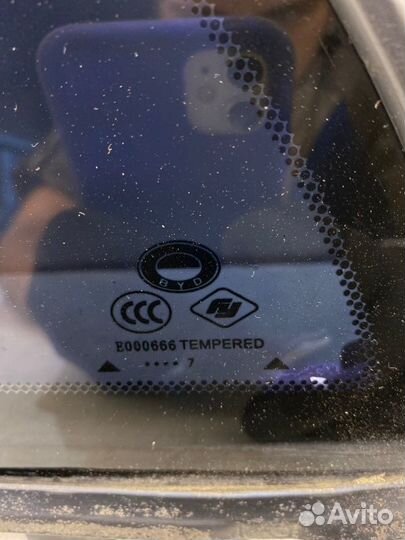 Стекло двери заднее левое Byd F3 седан 2007