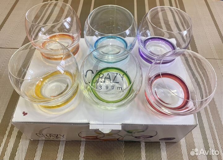 Стаканы для виски Bohemia Crystal Crazy 390 мл