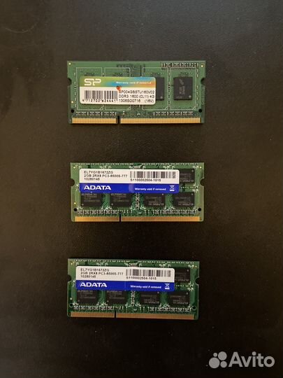 Оперативная память ddr3 для ноутбука