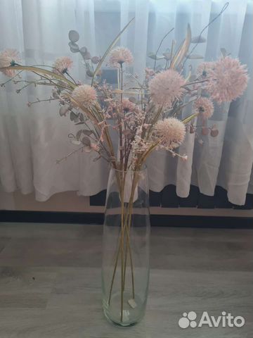 Ваза большая напольная с цветами