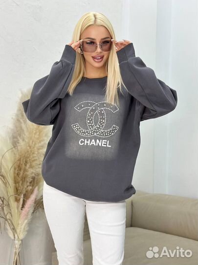Свитшот Chanel большой размер