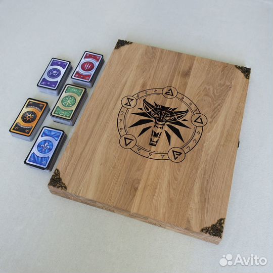 Поле для Гвинта из натурального дуба Ведьмак 3