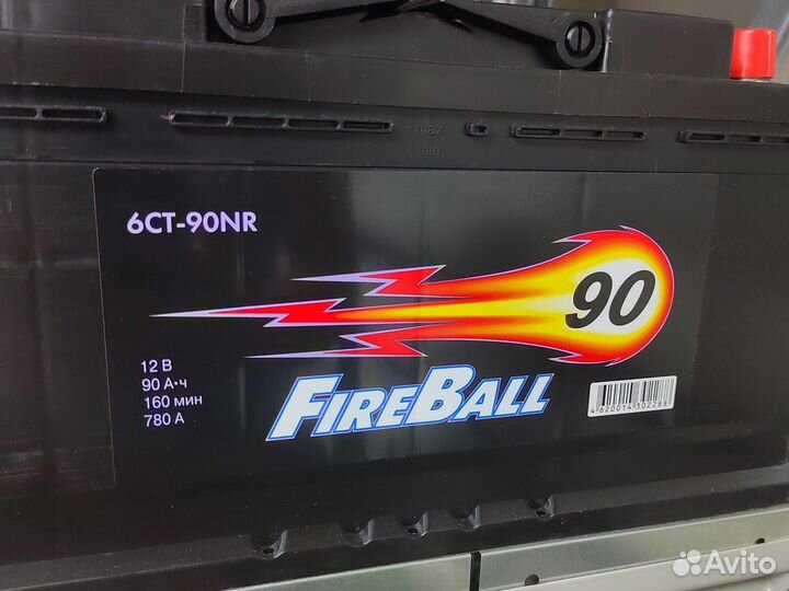 Аккумулятор Fireball 90 Ач 780 А обр