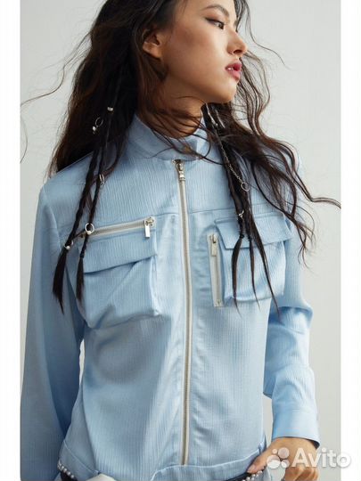 Женское платье мини с карманами