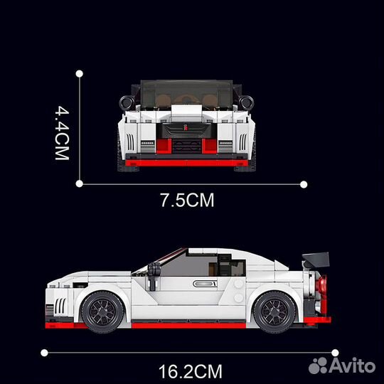 Конструктор аналог lego GTR Eight-Grid 356 дет