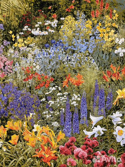 Гобелен, панно гобеленовое на стену Лилии