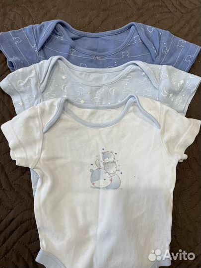 Боди для мальчика 6-9 месяцев Mothercare