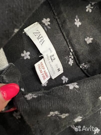 Джинсовая рубашка Zara 98 см (2-3 года)