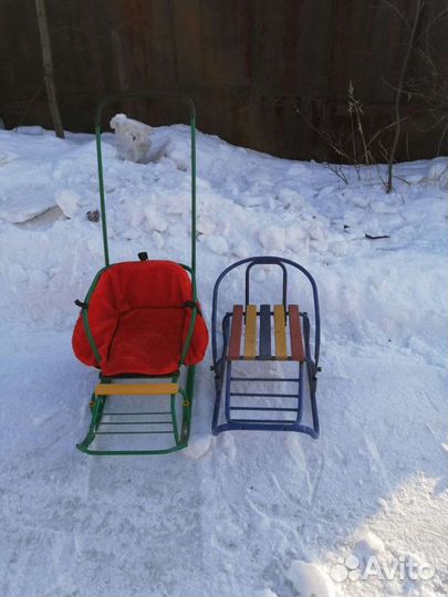 Санки с ручками