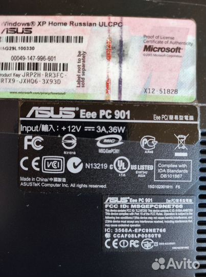 Ноутбук Asus Eee PC 901