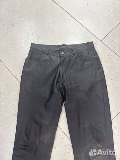 Брюки мужские из натуральной кожи -50-52