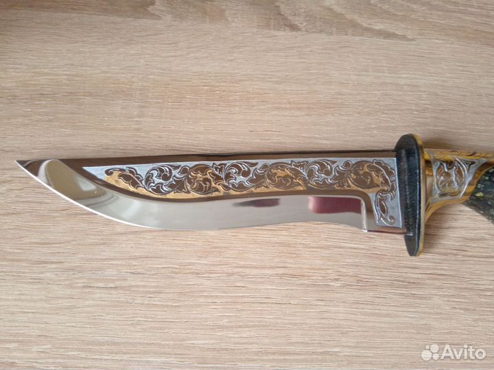 Сувенир нож в шкатулке змеевик С Днём рождения