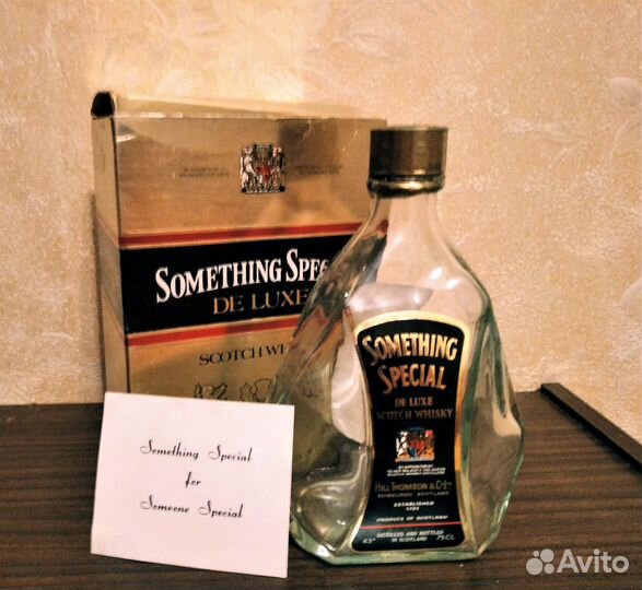 Something Special виски пустая бутылка и коробка