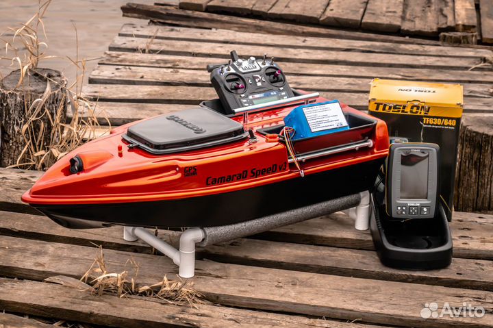 Прикормочный кораблик с эхолотом TF640,25А