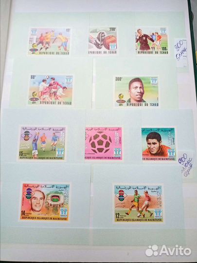 Марки футбол,чм 1978,чемпионаты мира 3