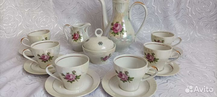 Чайный сервиз kahla гдр, кофейн сервиз Jlmenau ГДР