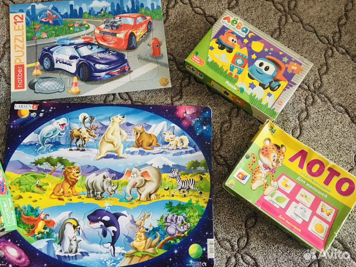 Игры развивающие, пазлы, квадраты Никитина