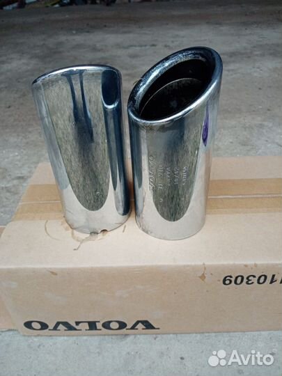 Накладка заднего бампера volvo s60 3 насадки